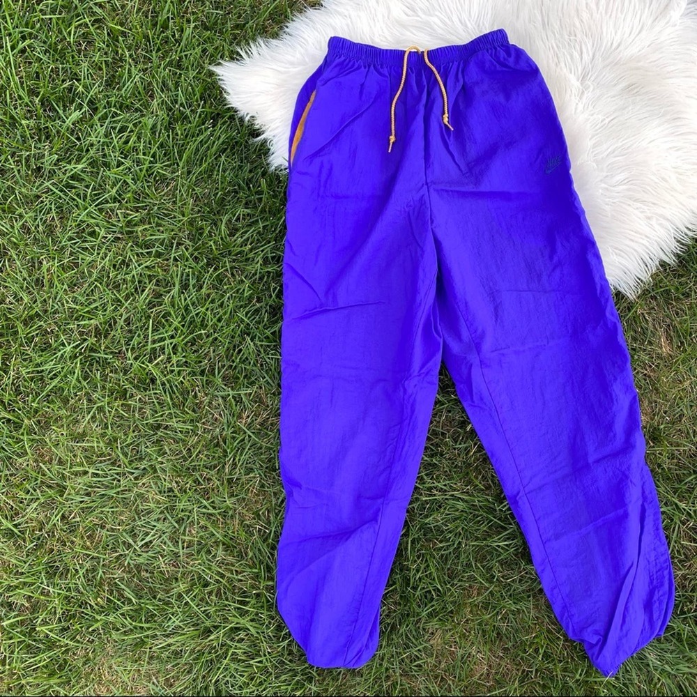 Vintage 90's Nike purple gold Wind Pants small